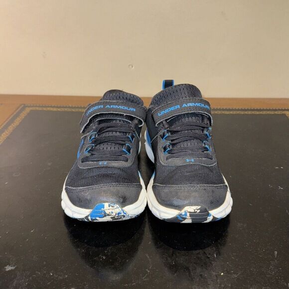 Under Armour Assert Black Blue White 3022101-008 PS Preschool Size 2Y - Picture 2 of 6
